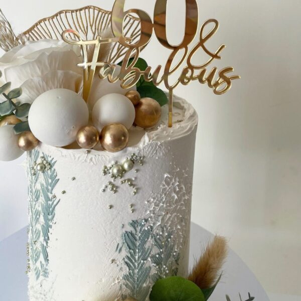 Personalized Acrylic Happy Birthday Cake Topper